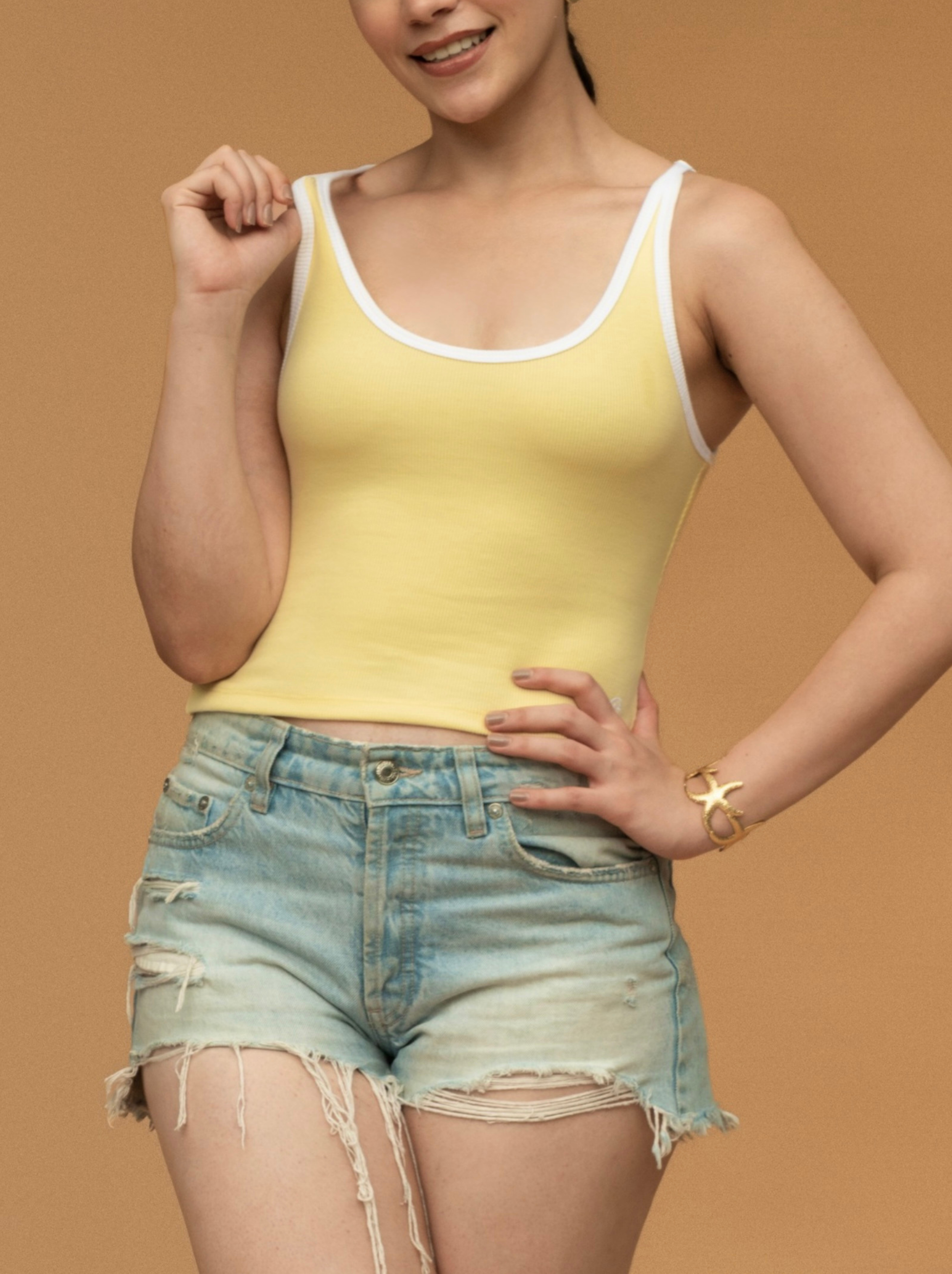 Dual Ribbed Tank Top