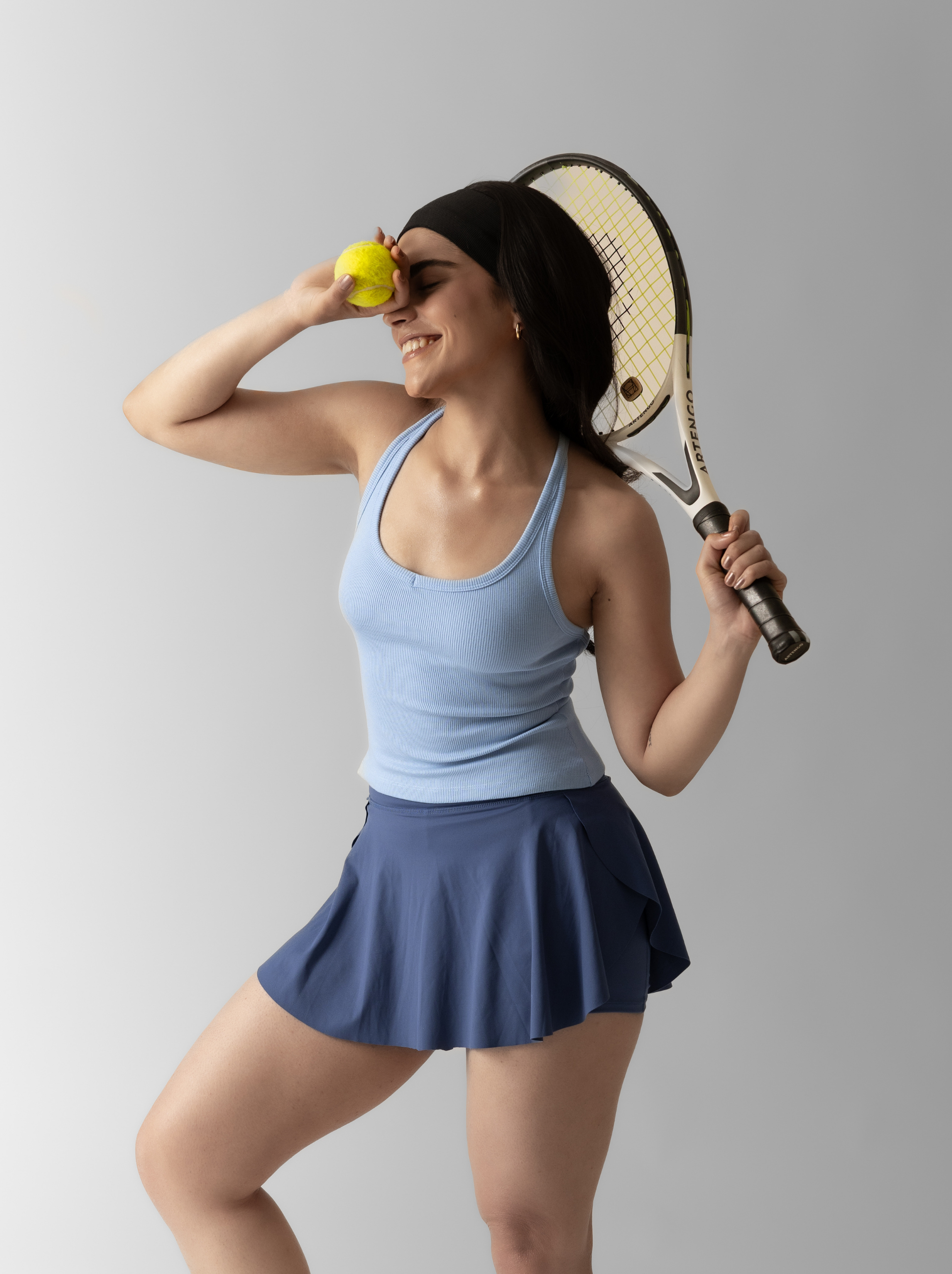 Micro-Rib U Neck Top