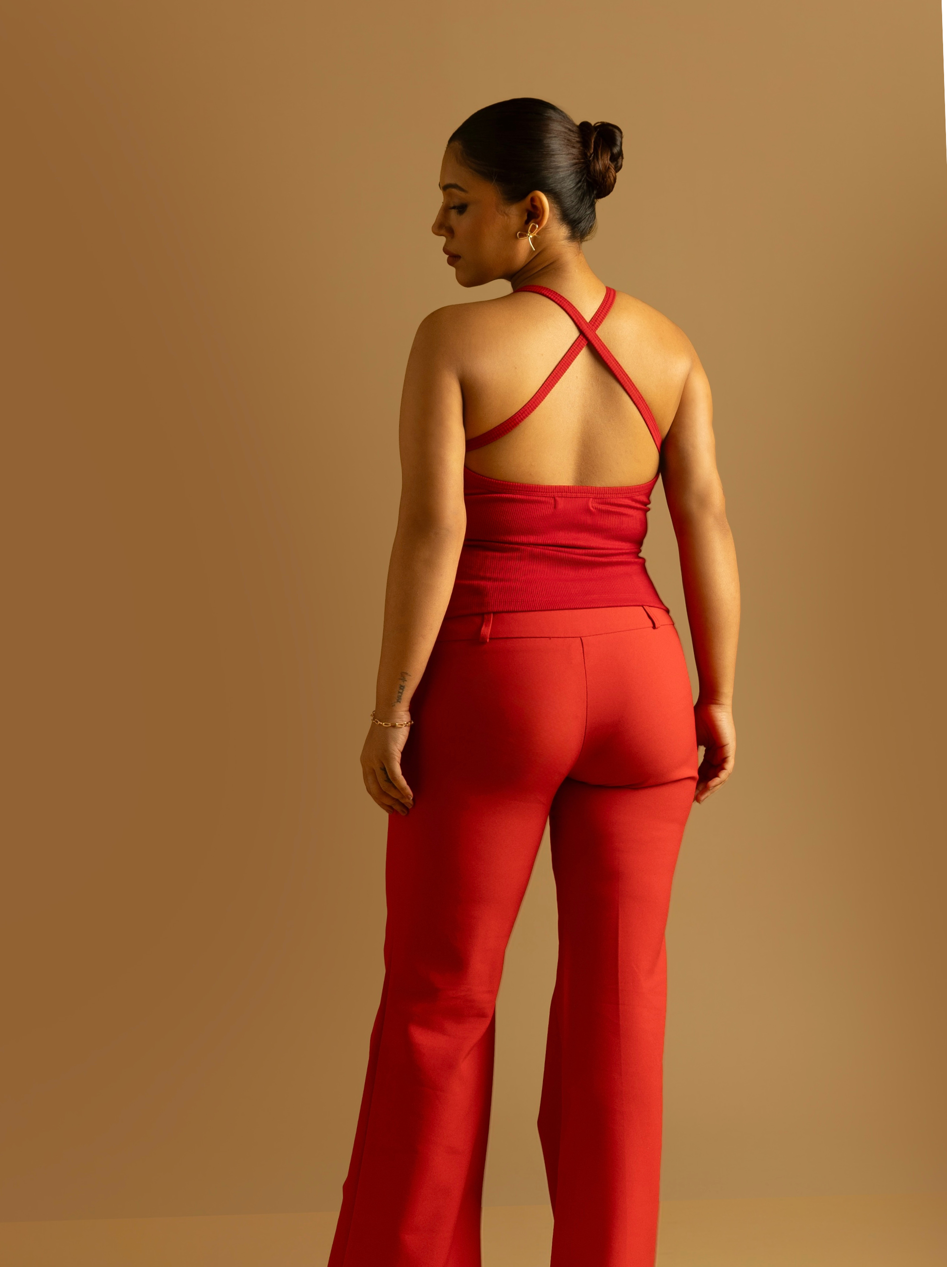 Micro-Rib Halter Top