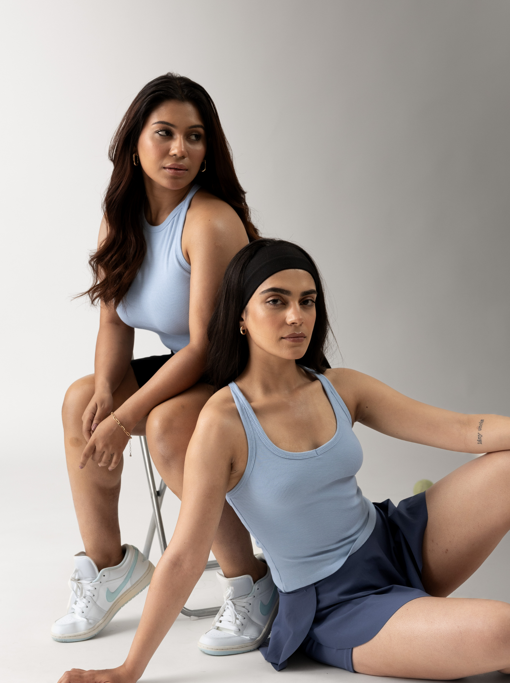 Micro-Rib U Neck Top