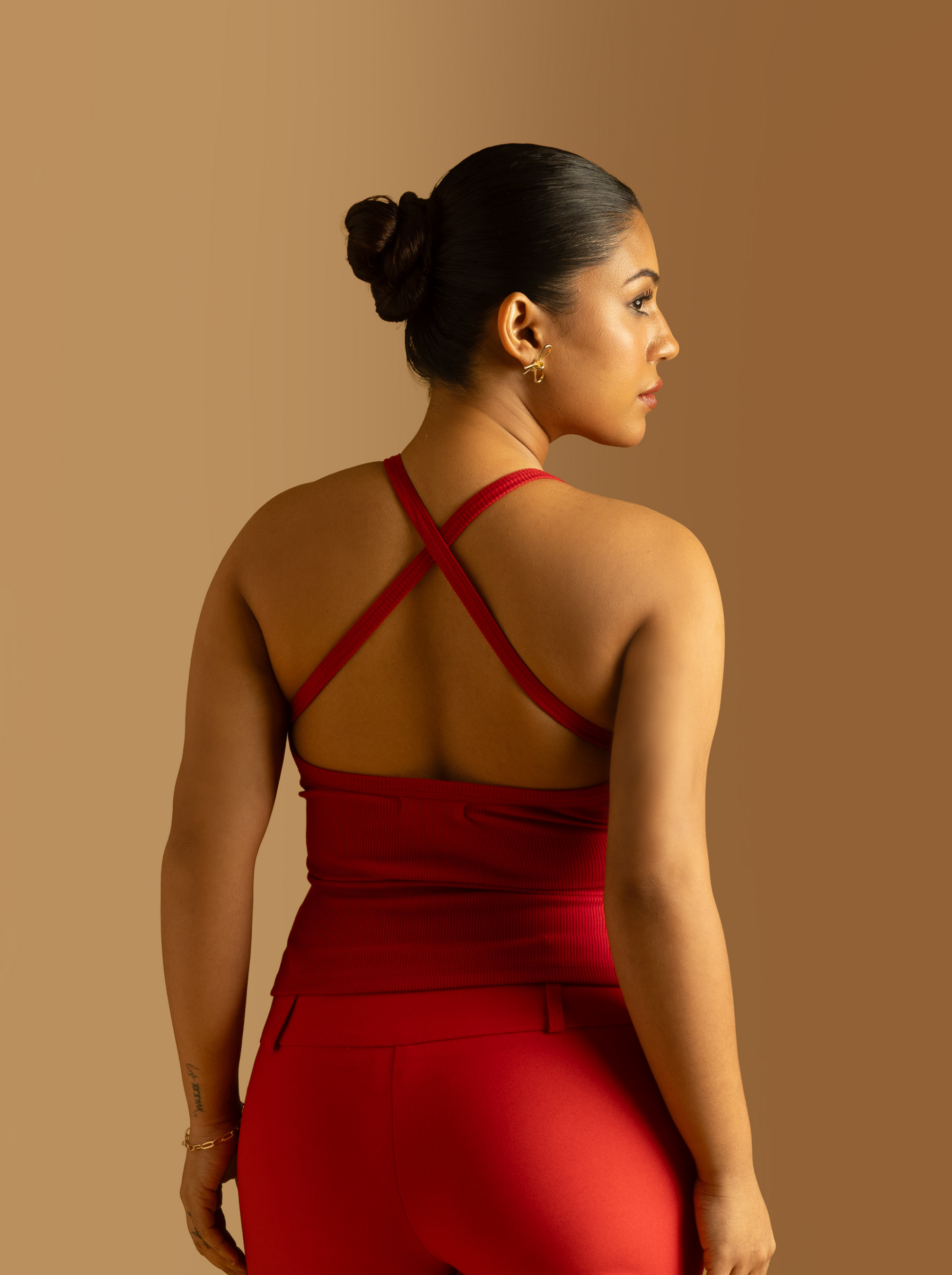 Micro-Rib Halter Top