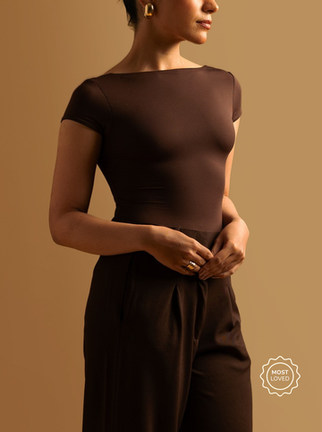 Boat Neck Bodysuit (Reversible)